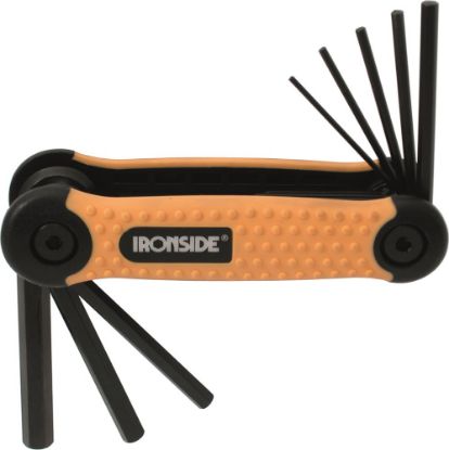 Afbeeldingen van IRONSIDE Inbussleutelset inklapbaar 1,5-8MM 8x