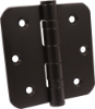 Afbeeldingen van OXLOC Kogellagerscharnier RVS zwart ronde hoeken 89X89MM