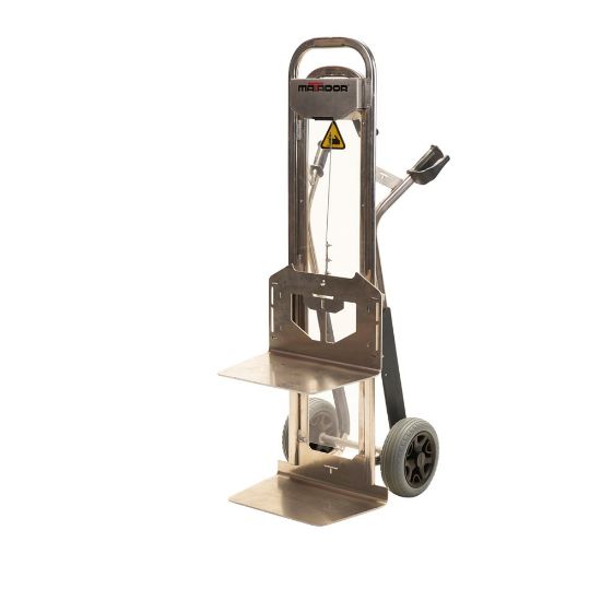 Afbeeldingen van MATADOR Steekwagen NST300-CT aluminium met liftsysteem en trapleiders