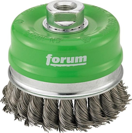 Afbeeldingen van FORUM Komborstel getordeerd RVS M14 80X0,5MM