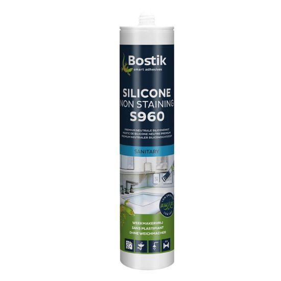 Afbeeldingen van BOSTIK Allround siliconenkit S960 antraciet 310ML