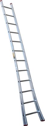 Afbeeldingen van KELFORT Ladder enkel 12 treden gebogen