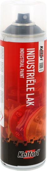 Afbeeldingen van KELFORT Industrie lak diepzwart mat RAL 9005 500ML