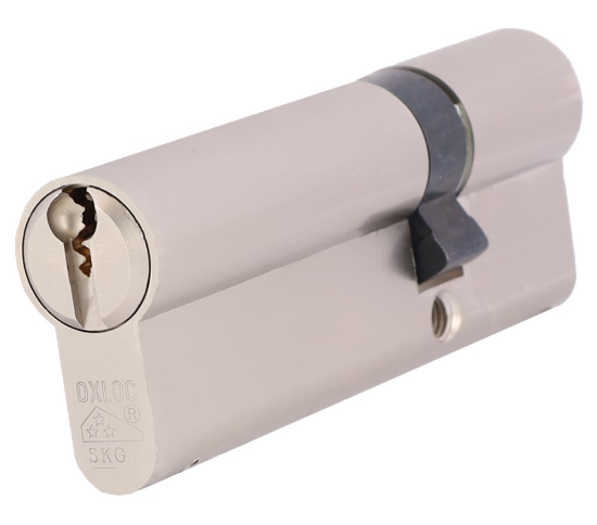 Afbeeldingen van OXLOC Profielcilinder dubbel O7 vernikkeld 30/60MM SKG**