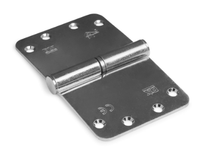 Afbeeldingen van DX Kogelstiftpaumelle rechts ronde hoeken SKG ***® staal VZ 89X150MM