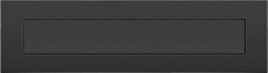 Afbeeldingen van OXLOC Briefplaat RVS A4 zwart recht valklep + veer