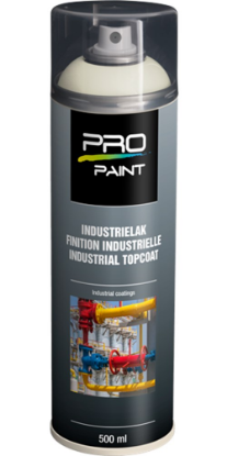Afbeeldingen van PRO-PAINT Industrie lak / deklaag parelwit RAL1013 HG 500ML