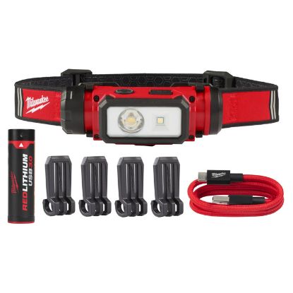 Afbeeldingen van MILWAUKEE Oplaadbare hoofdlamp USB L4HL2-301