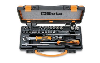 Afbeeldingen van BETA Dopsleutelset ¼" 24x + toebehoren 900MC/C24