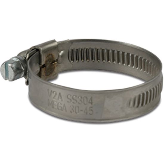 Afbeeldingen van PROFEC Wormschroefslangklem type W4 RVS304 140X160MM 12MM