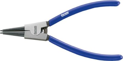 Afbeeldingen van FORUM Borgveertang t.b.v. buitenring rechte kop gepolijst met geïsoleerde kunststof handgreep A1 140MM