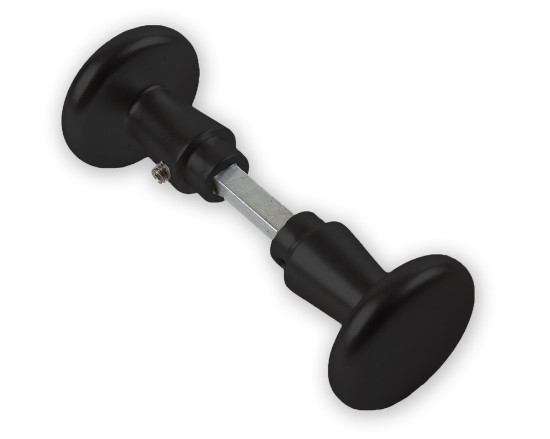 Afbeeldingen van AMI Deurknopset type 160/50 zwart deurdikte 40MM