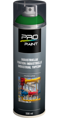 Afbeeldingen van PRO-PAINT Industrie lak / deklaag geelgroen RAL6018 HG 500ML