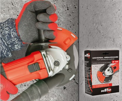 Afbeeldingen van ROTEC DUSTOP universele afzuigkap t.b.v. komschijven 115&125MM