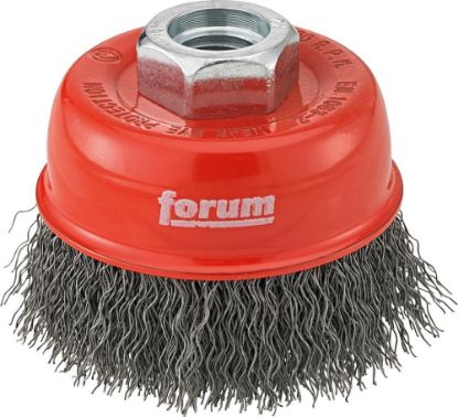 Afbeeldingen van FORUM Komborstel gegolfd staaldraad M14 100X0,3MM