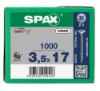 Afbeeldingen van SPAX Spaanplaatschroef verzonkenkop WIROX voldraad PZ2 3,5X17MM