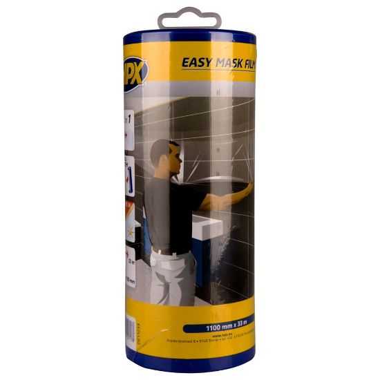 Afbeeldingen van HPX Easy Mask film crêpepapier 1100MM 33M + dispenser