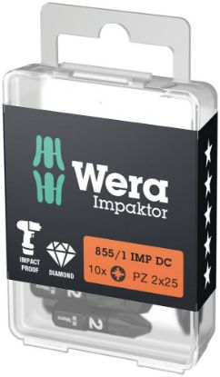 Afbeeldingen van WERA Impaktor bit ¼" PZ2 25MM