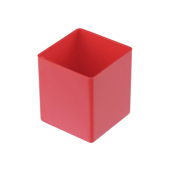 Afbeeldingen van Inzetbakje rood 54X54X63MM
