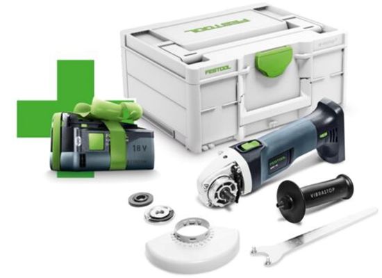 Afbeeldingen van FESTOOL Accu haakse slijper AGC18-125EB-Basic-5,0 18V 5,0Ah in systainer