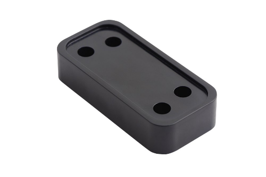 Afbeeldingen van Onderlegplaat raamkozijn plastic zwart