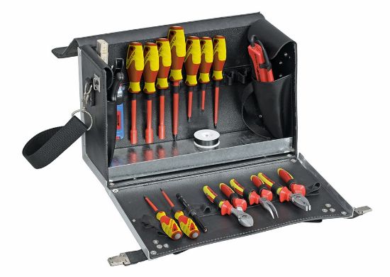 Afbeeldingen van GEDORE Gereedschapkoffer + elektriciens assortiment 18x