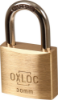 Afbeeldingen van OXLOC Cilinderhangslot EV messing laag 30MM KA3002