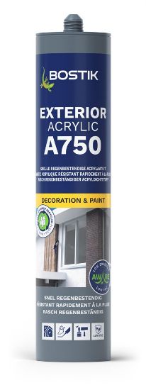Afbeeldingen van BOSTIK Acrylaatkit Exterior A750 wit 310ML