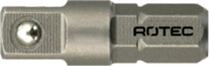 Afbeeldingen van ROTEC Adapter C6,3 > vierkant ¼" met kogel 25MM 10x