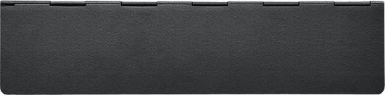 Afbeeldingen van OXLOC Tochtklep RVS zwart rechthoek 328X80MM