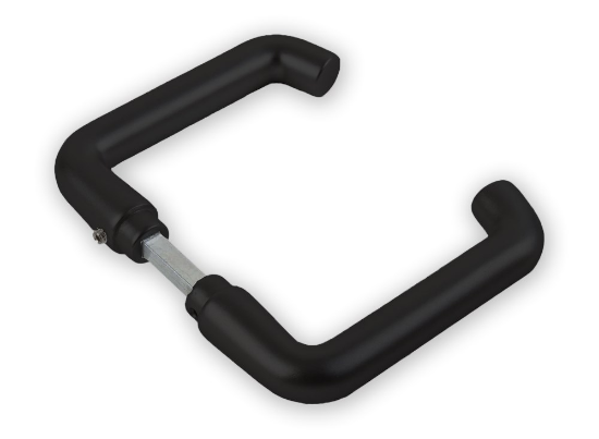 Afbeeldingen van AMI Deurkrukset type 356 zwart deurdikte 40MM