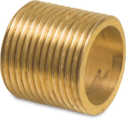 Afbeeldingen van PROFEC Nippel nr.531 glad messing ¾" buitendraad 30MM 40bar