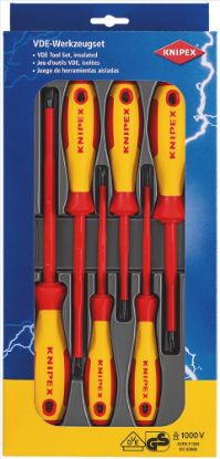 Afbeeldingen van KNIPEX Schroevendraaier set 002012V01 6x
