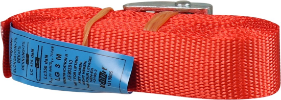 Afbeeldingen van KELFORT Spanband rood 25MM 3,0M met klemgesp