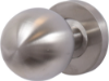 Afbeeldingen van OXLOC Deurknop bol + rozet RVS mat 50MM