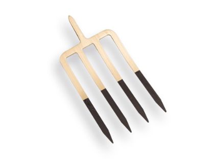 Afbeeldingen van Spitvork 4-tands brons met stift 27CM