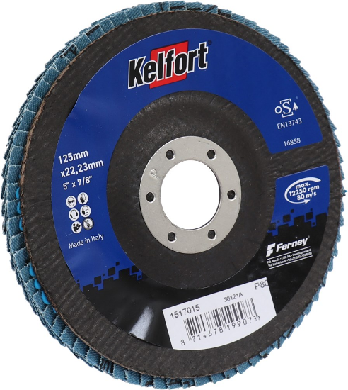 Afbeeldingen van KELFORT Lamellenschijf zirconium 125MM P80