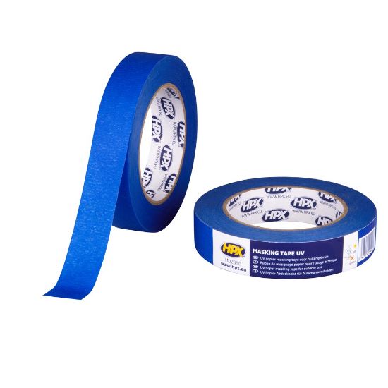 Afbeeldingen van Masking tape UV blauw 25MM 50M