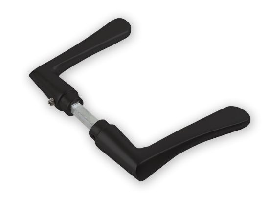 Afbeeldingen van AMI Deurkrukset type 336 zwart deurdikte 40MM