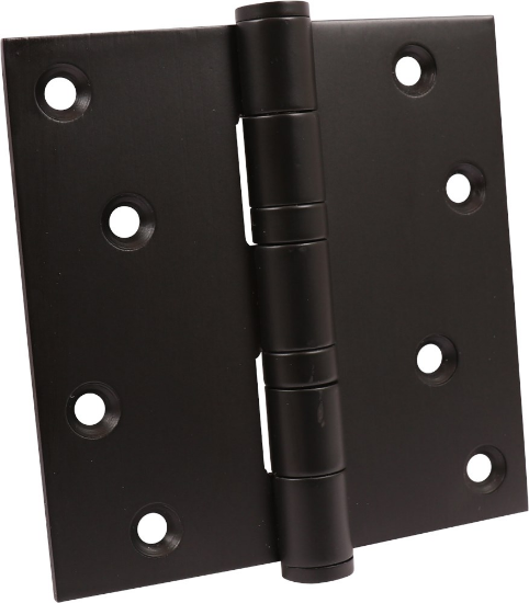 Afbeeldingen van OXLOC Kogellagerscharnier RVS zwart rechte hoeken 89X89MM