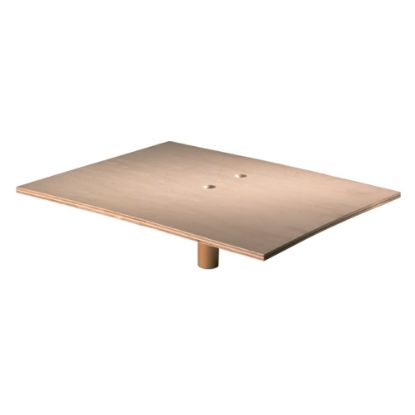 Afbeeldingen van MELKMEISJE Raapbord hout kunststof wafelprofiel greep 500X400MM