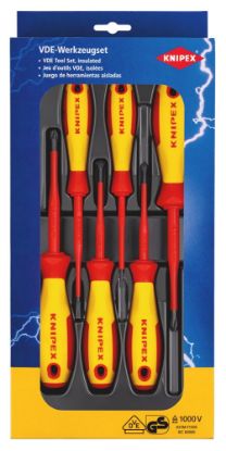Afbeeldingen van KNIPEX Schroevendraaier set VDE 002012V04 6x