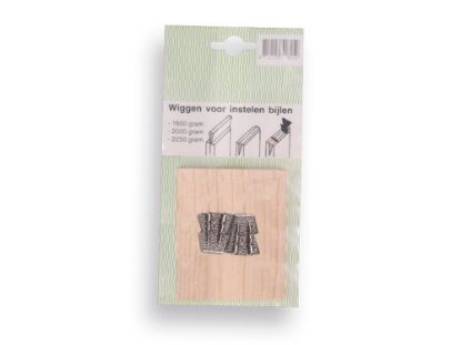 Afbeeldingen van ATLAS Metalen wiggen nr.4 2x en grote houten wig 22MM