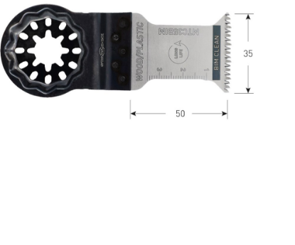 Afbeeldingen van ROTEC Invalzaagblad MTC35 BIM Starlock hout/plastic 35X50MM 10x