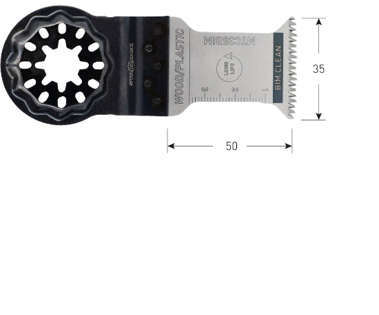 Afbeeldingen van ROTEC Invalzaagblad MTC35 BIM Starlock hout/plastic 35X50MM 10x