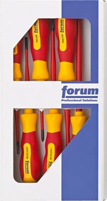 Afbeeldingen van FORUM Schroevendraaierset VDE slim 6x