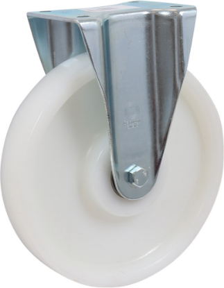 Afbeeldingen van KELFORT Bokwiel EV wit polyamide 250MM met rollager 1400kg