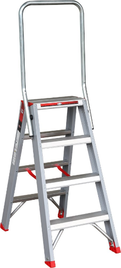 Afbeeldingen van KELFORT Trap dubbel oploopbaar 4 94CM