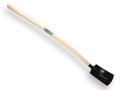 Afbeeldingen van ATLAS Kabelschop zwart 16CM ½ opgebogen onderkant recht met batsesteel 130CM