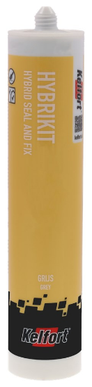 Afbeeldingen van KELFORT Hybrikit MS-poly grijs lijmen/voegen 290ML